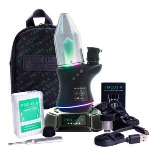 Focus V Carta 2 Full Kit: E-Rig, Case, Wireless Charger, and Dry Herb Tank