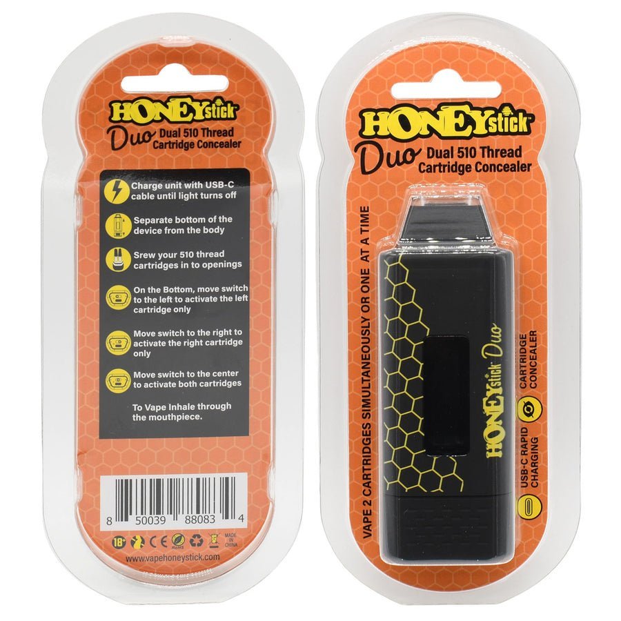 HoneyStick DUO Cartridge Vape – Autodraw Dual 510 Cart Battery(Single Duo Unit) - Image 2