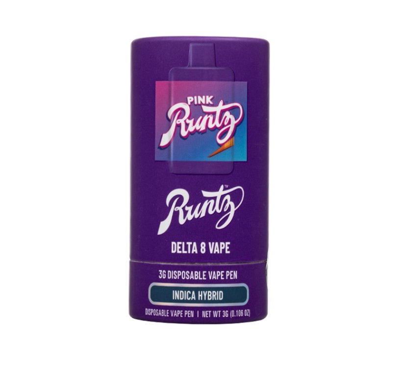 Pink Runtz (Indica Hybrid)-Cookies Delta 8 Disposable 3G - Image 2