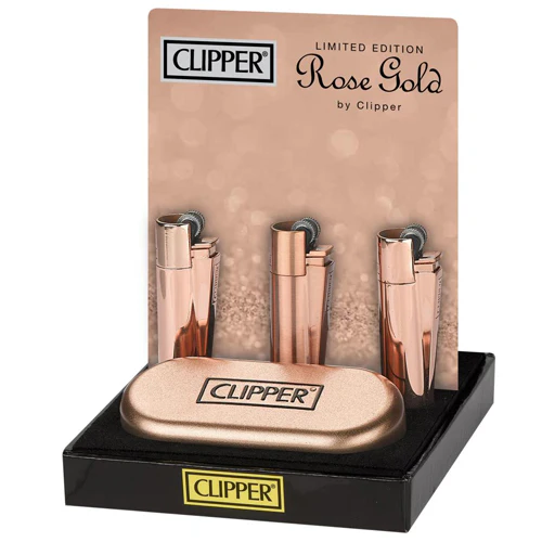 Clipper Metal Flint Lighter - Rose Gold (Limited Edition) - Image 2