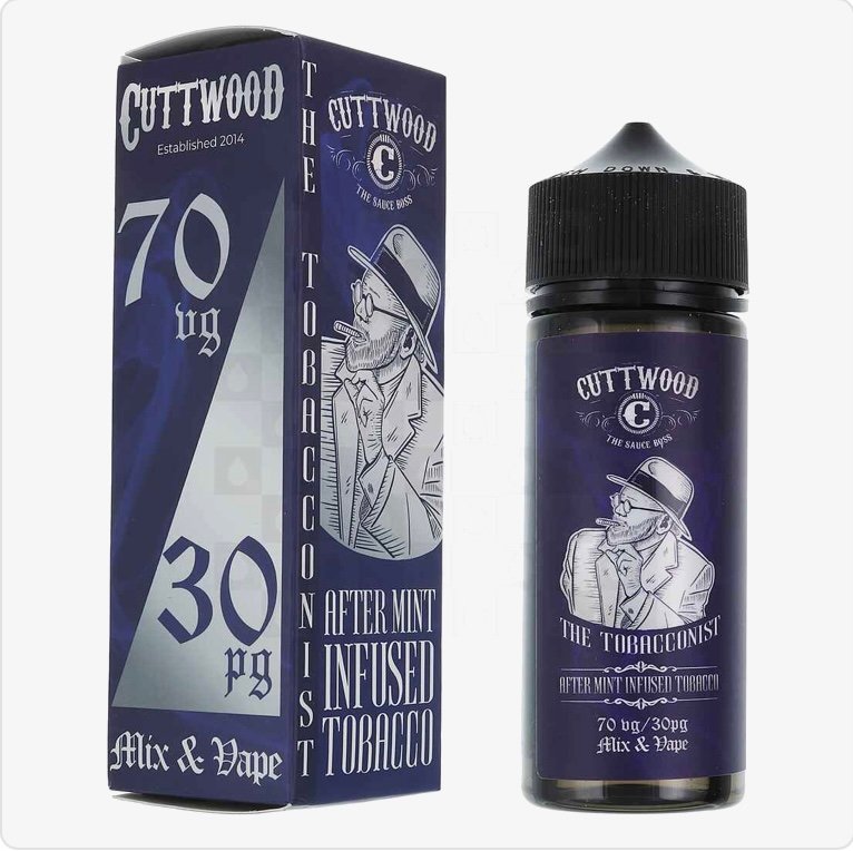 After Mint Infused Tobacco | The Tobacconist by Cuttwood E Liquid | 100ml Short Fill