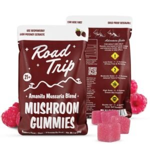 AMANITA MUSCARIA MUSHROOM GUMMIES - RASPBERRY