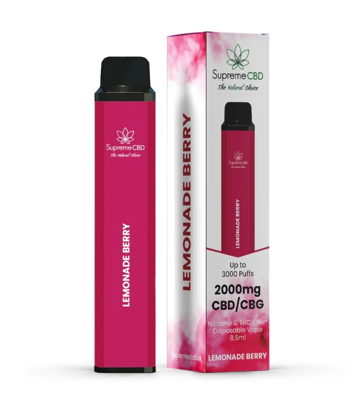 CBD Disposable Vape - Lemonade Berry (2000mg)