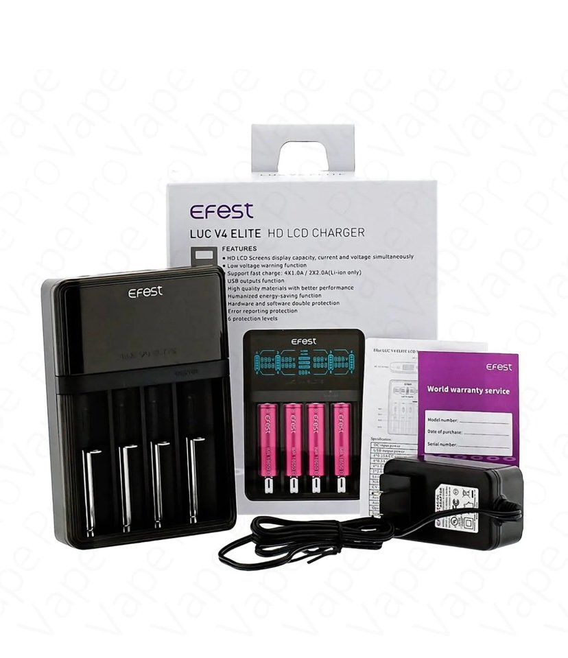 EFEST LUC V4 ELITE HD LCD BATTERY CHARGER