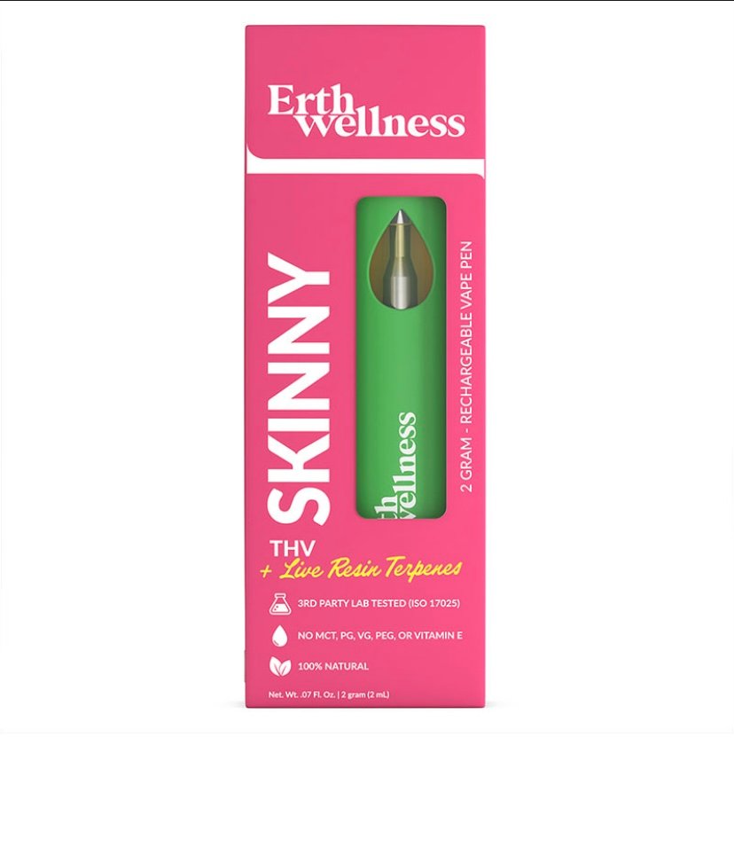 LIVE RESIN THCV VAPE PEN – SKINNY BLEND – 2G – ERTH WELLNESS