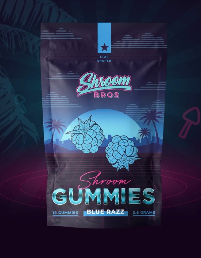MAGIC MUSHROOM GUMMIES – BLUE RAZZ (3.5G)