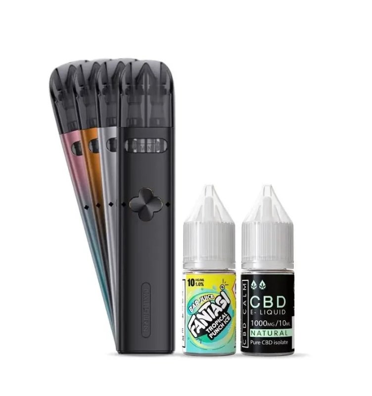 CBD & Bar Juice Vape Pack with Caliburn Explorer