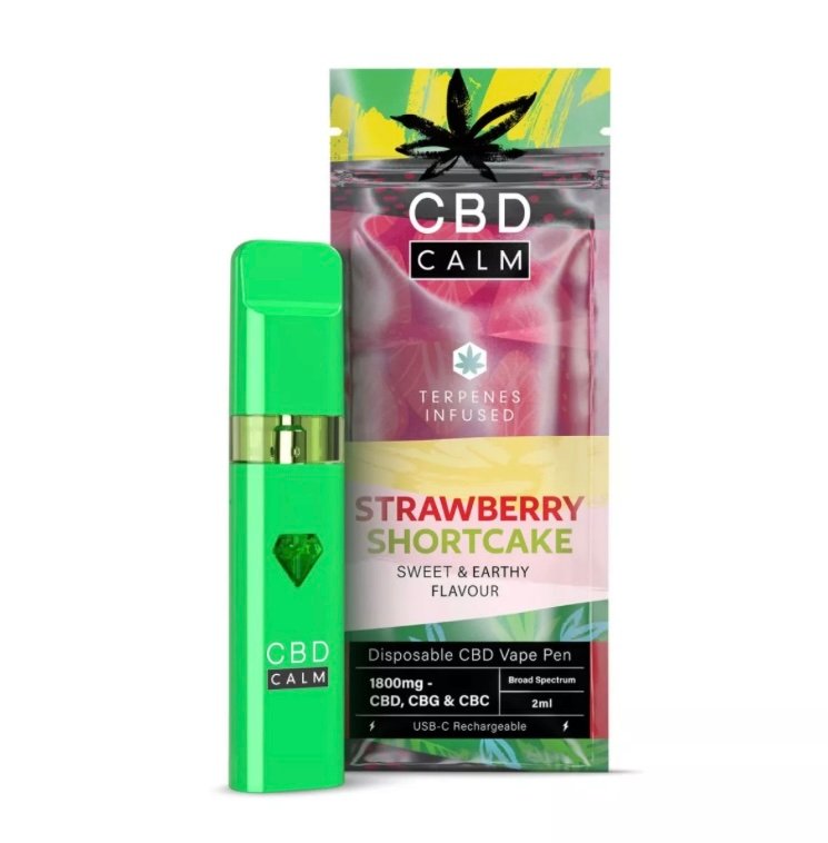 Strawberry Shortcake – CBD Terpenes 1800mg Disposable Vape | CBD Calm