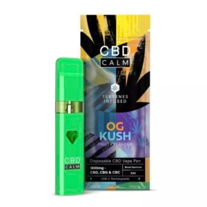 O.G Kush – CBD Terpenes 1800mg Disposable Vape | CBD Calm