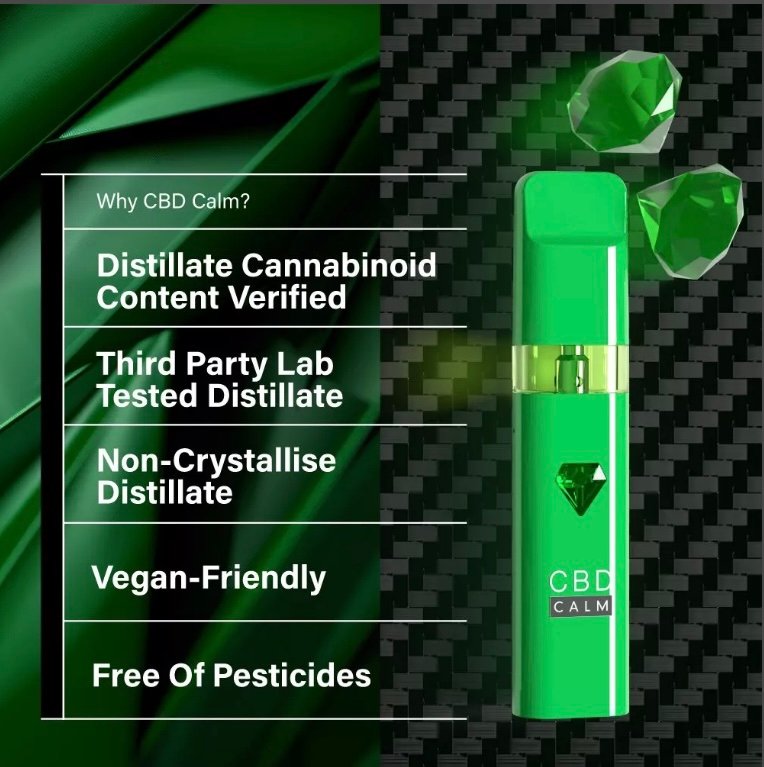 Natural - CBD Distillate 1800mg Disposable Vape | CBD Calm - Image 3
