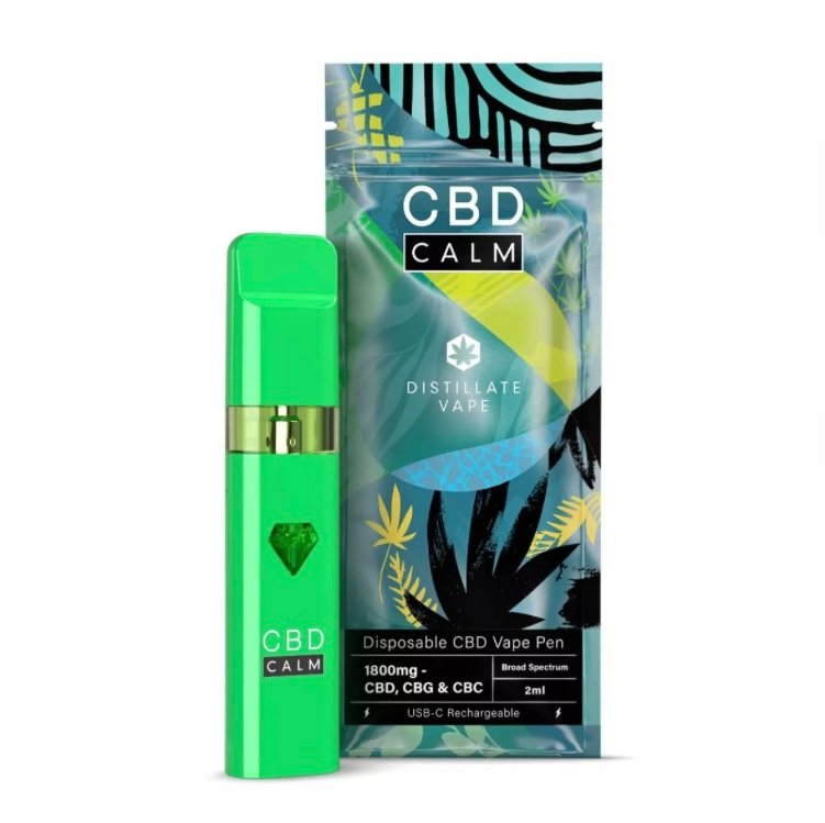 Natural - CBD Distillate 1800mg Disposable Vape | CBD Calm