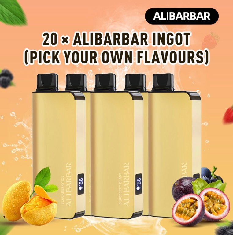 20 × ALIBARBAR INGOT (PICK YOUR OWN FLAVOURS)