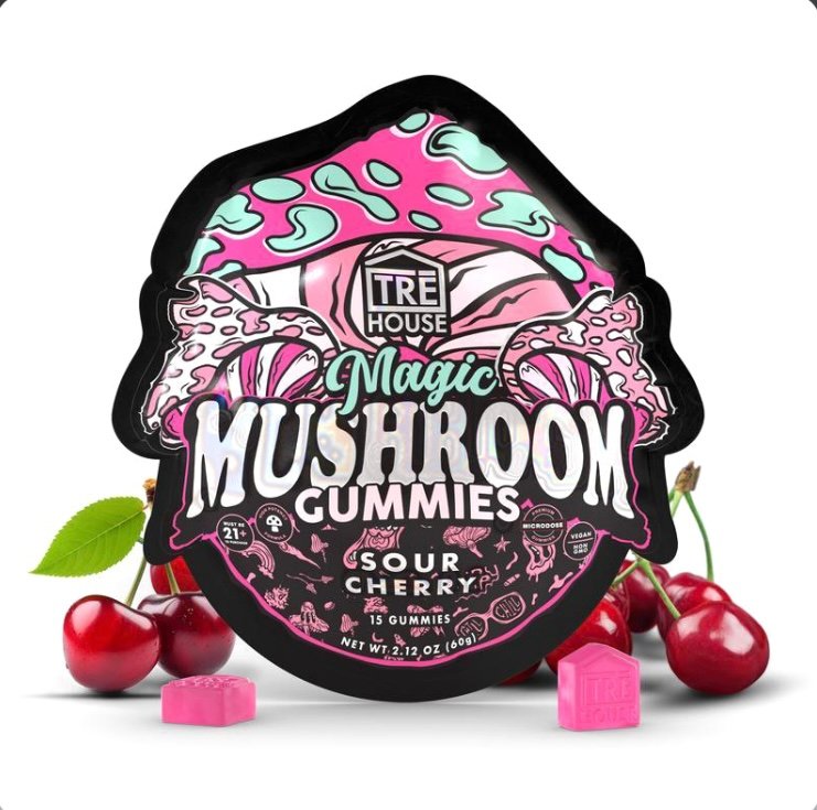 Sour Cherry Magic Mushroom Gummies