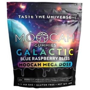 Blue Raspberry Bliss Moocah Mega Dose Mushroom Gummies 5ct