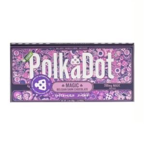 Intense Dark PolkaDot Magic Mushroom Belgian White Chocolate 200mg Magic Per Piece
