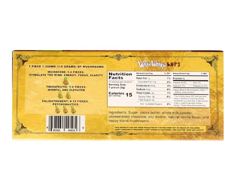 Milk Chocolate Willy Wonky Happy Blend Bars - Image 2