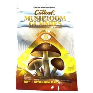Meyer Lemon Cutleaf Mushroom Gummies Amanita Blend 500mg