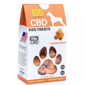 Cheese Wraps Bolt CBD Dog Treats 150mg