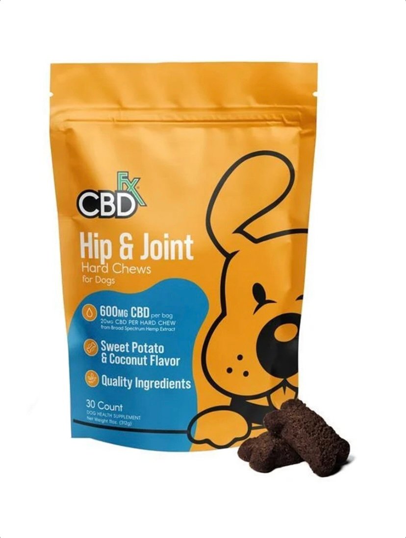 CBDfx Hip & Joint Hard Chews For Dogs 600mg CBD