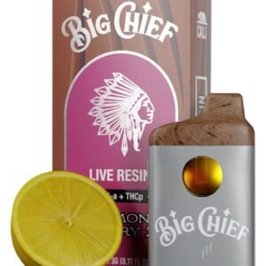Lemon Berry Big Chief Live Resin THC-A+THC-P Disposable Vape 3G