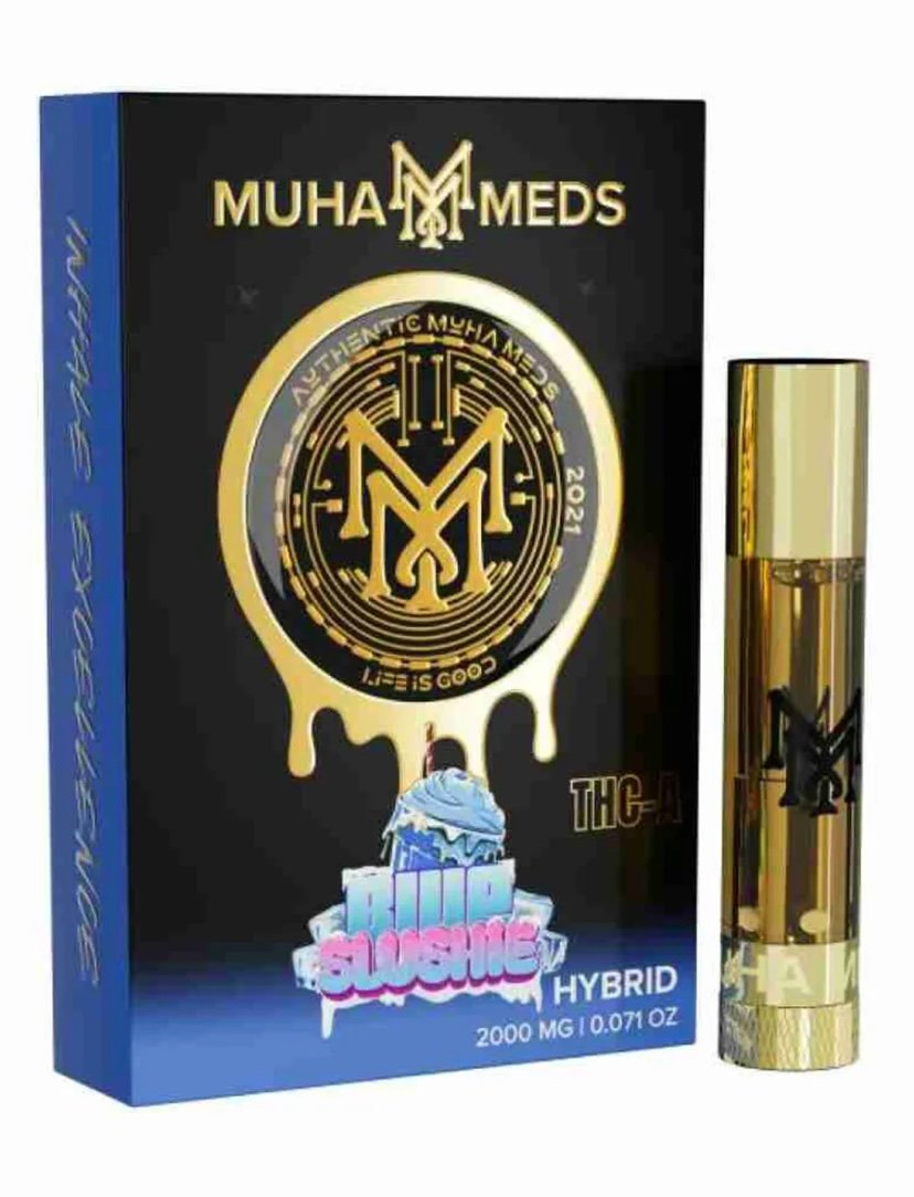 Blue Slushie Muha Meds THC-A Cartridge 2G