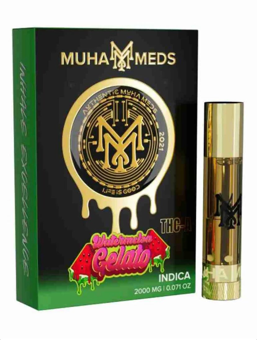 Watermelon Gelato Muha Meds THC-A Cartridge 2G