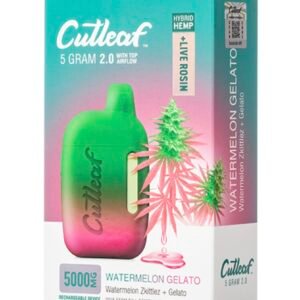 Watermelon Gelato Hybrid Cutleaf Live Rosin Disposable Vape 5g
