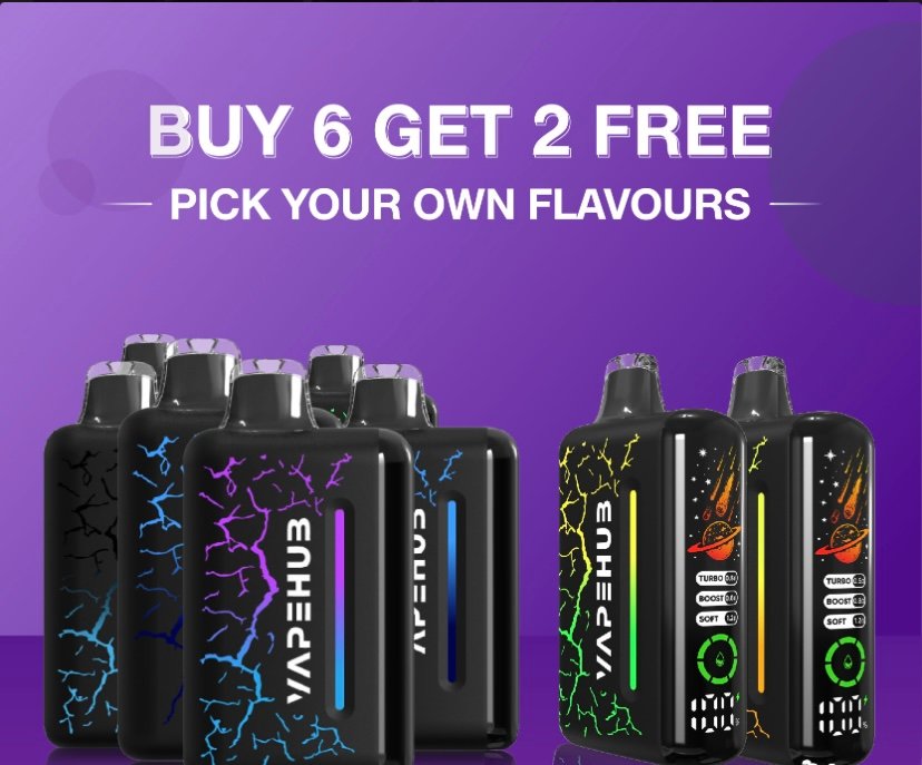 VAPEHUB ULTRA 20000 BUY 6 GET 2 FREE (PICK YOUR OWN FLAVORS)